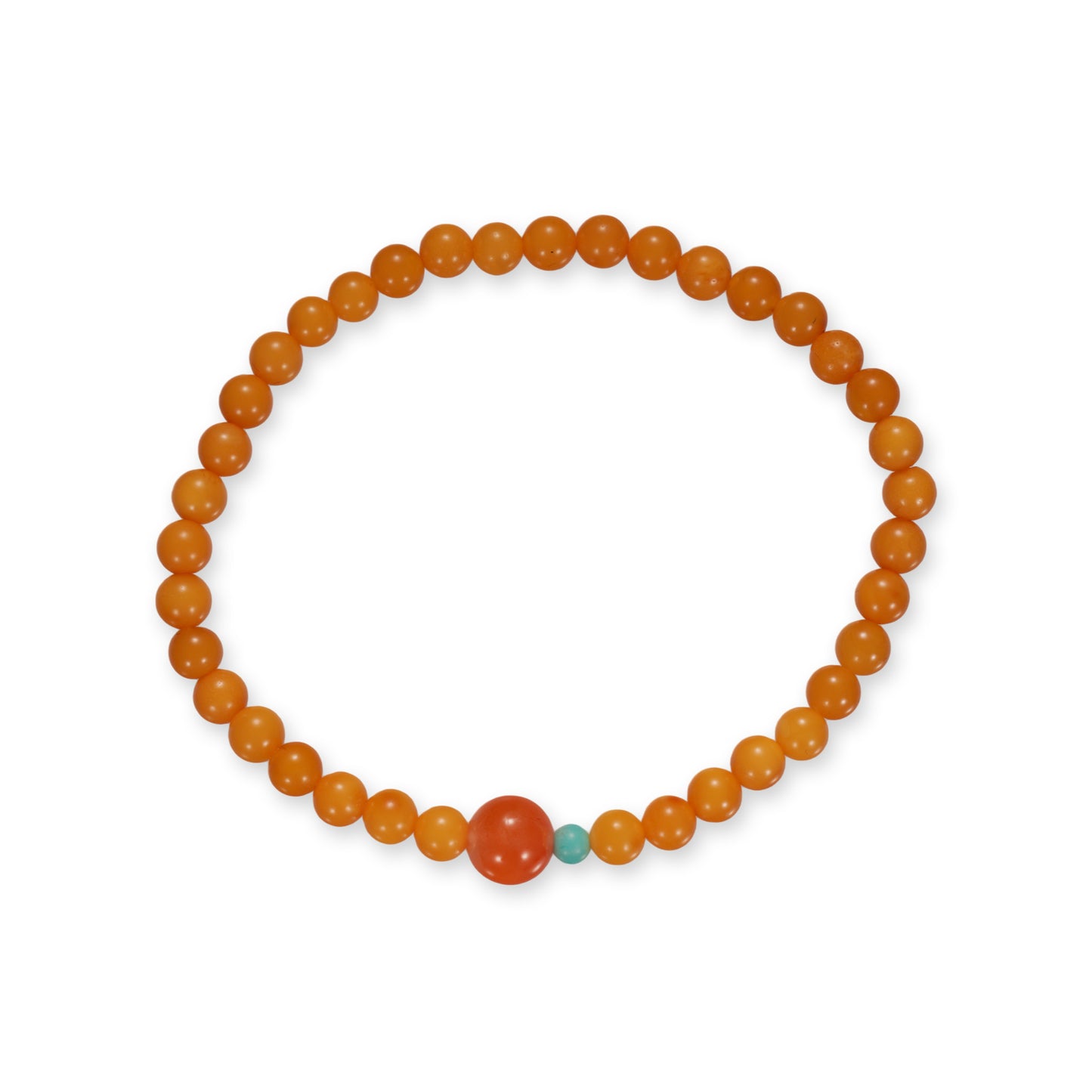 Nanhong Agaat Armband – Geel met Turkoois Accent