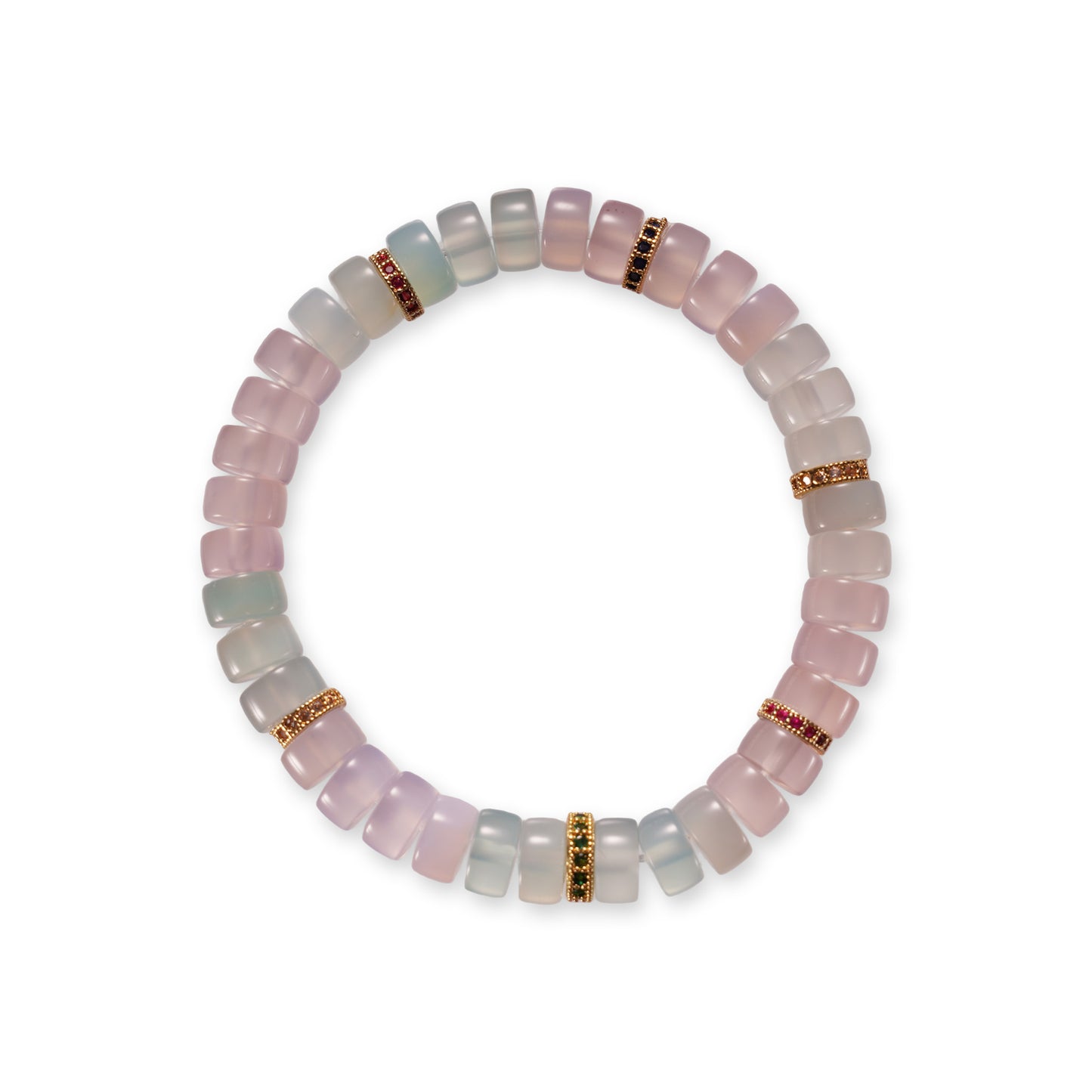 Chalcedoon Armband – Zachte Pastel Elegant