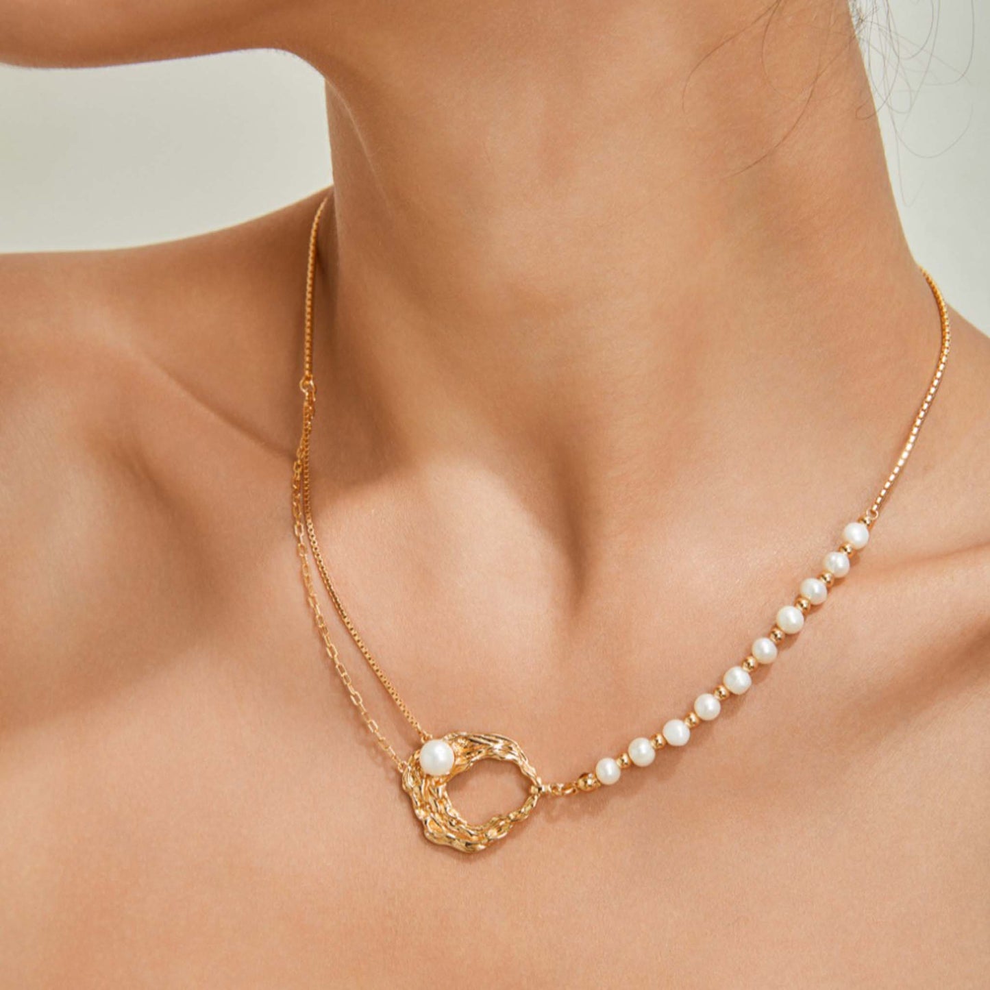 Golf Sieradenset – 925 Sterling Zilver Goud Vergulde Ketting en Oorbellen