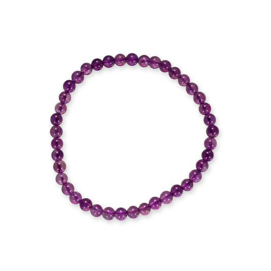 Amethyst Bracelet – Natural Purple Gemstone with Clear Sheen