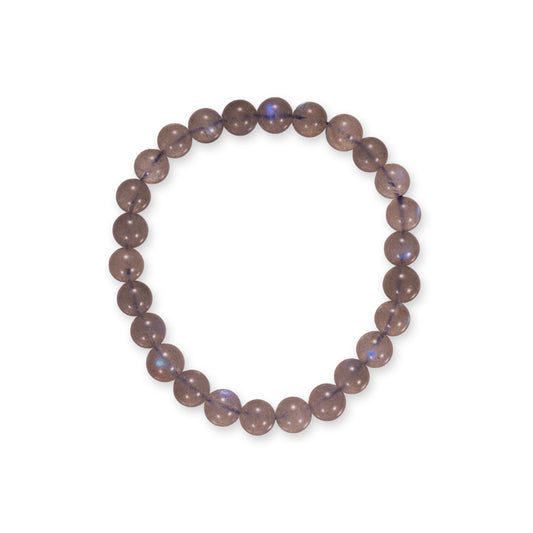 Grijze Maansteen Armband – Subtiele Edelsteen met Blauwe Gloed