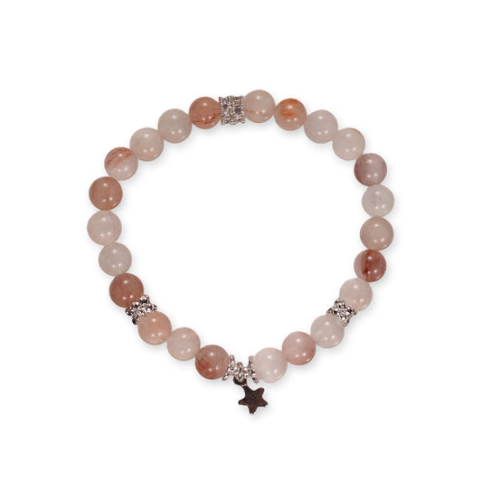 Rutile Quartz Bracelet with Star Charm – Subtle & Meaningful
