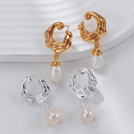 Golf Sieradenset – 925 Sterling Zilver Goud Vergulde Ketting en Oorbellen